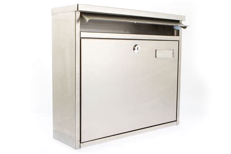 brushed steel post box|Ouse Stainless Steel Post Box .